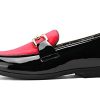Mens Velvet Leather Loafers Gold Plaque Fashion Retro Print Lining Pull-on Penny Party Wedding Shoes