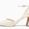Womens Closed Toe Heels Chunky Block Heel Ankle Strap Pumps Slingback Heeled Sandals