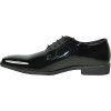 Men Dress Shoe Oxford Formal Tuxedo for Prom Wedding - Wide Width Available Black Patent Cognac