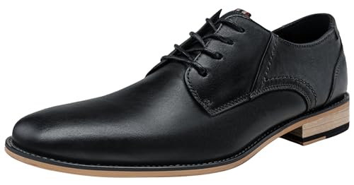 Men's Dress Shoes Leather Classic Formal Mens Oxfords Retro Derby Oxford