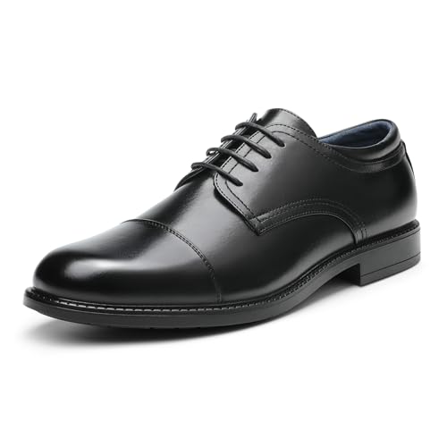 Men's Dress Oxford Shoes Classic Lace Up Formal Cap Toe Shoes