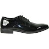 Men Dress Shoe Oxford Formal Tuxedo for Prom Wedding - Wide Width Available Black Patent Cognac