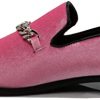 SP34 Men's Vintage Fashion Chain Buckle Dress Loafers Slip On Shoes Tuxedo Dress Shoes