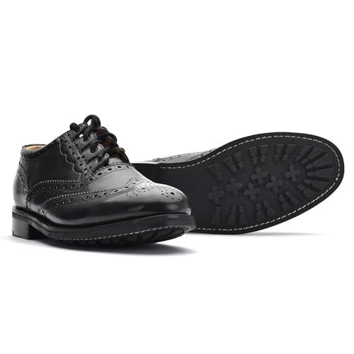 Leather Ghillie Brogue Kilt Shoes Traditional Scottish Piper and Highland Outfit Wedding Shoes Featuring Extra Long Laces &