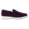 Mens Canvas Textile & Suede Leather Adults Noble Penny Loafers Slip On Prom & Wedding Party Shoes for Prom Graduation