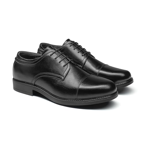 Men's Dress Oxford Shoes Classic Lace Up Formal Cap Toe Shoes
