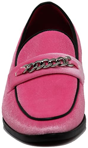 Plum05 Men's Dress Loafers Elastic Slip on with Buckle Fashion Shoes