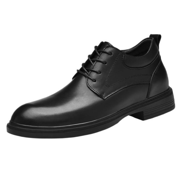 Formal Oxford Shoes for Men's Lace Up Comfort Orthopedic Synthetic Leather Prom Wedding Block Heel Casual Shoe