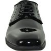 Men Dress Shoe Oxford Formal Tuxedo for Prom Wedding - Wide Width Available Black Patent Cognac