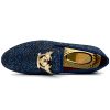 Men's Glitter Loafers Shiny Slip On Dress Shoes Luxury Sparkling Studded Loafers