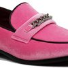 Plum05 Men's Dress Loafers Elastic Slip on with Buckle Fashion Shoes