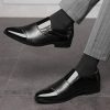 Men's Tuxedo Patent Leather Dress Shoes Classic Zip Formal Business Shoes Oxfords