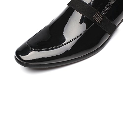 Tuxedo Shoes Patent Leather Wedding Shoes for Men Cap Toe Lace up Formal Business Oxford Shoes