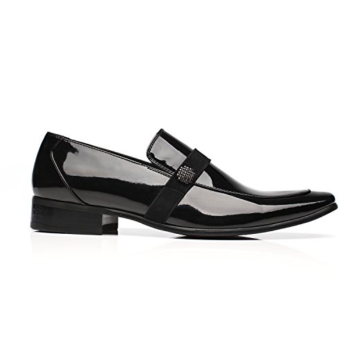 Tuxedo Shoes Patent Leather Wedding Shoes for Men Cap Toe Lace up Formal Business Oxford Shoes