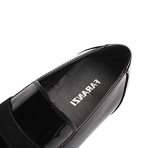Tuxedo Shoes Patent Leather Wedding Shoes for Men Cap Toe Lace up Formal Business Oxford Shoes