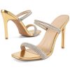 Comfortable Heels for Women Wedding: Fashion Womens Stiletto Heeled Sandals for Party Prom - Ladies Sparkle Heel Shoes