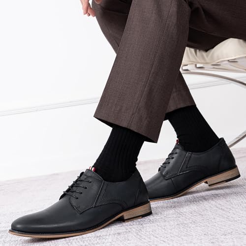 Men's Dress Shoes Leather Classic Formal Mens Oxfords Retro Derby Oxford