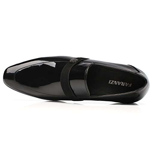 Tuxedo Shoes Patent Leather Wedding Shoes for Men Cap Toe Lace up Formal Business Oxford Shoes