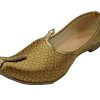 Mens Gold Antique Wedding Shoes Formal Handmade Jooti Ethnic Jutti Mojari