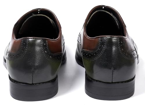 Mens Oxfords Formal Dress Suit Shoes Genunie Leather Wingtip Brogues Modern Derby Fashion Prom Wedding Business Casual