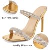 Comfortable Heels for Women Wedding: Fashion Womens Stiletto Heeled Sandals for Party Prom - Ladies Sparkle Heel Shoes