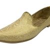 Punjabi Jutti for Men's Traditional Mojaris Shoes Cream Gold Wedding for Groom Indian Handmade Ethnic Jooti