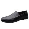 PU Leather Slip Resistant Flat Heel Lightweight Classic Slip-on Party Shoes Wedding Loafers for Mens