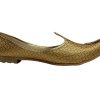 Mens Gold Antique Wedding Shoes Formal Handmade Jooti Ethnic Jutti Mojari
