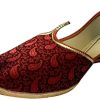 Men's Gold Khussa Shoes Punjabi Jutti Indian Ethnic Mojari Tribal Bridal Shoes