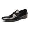 Tuxedo Shoes Patent Leather Wedding Shoes for Men Cap Toe Lace up Formal Business Oxford Shoes