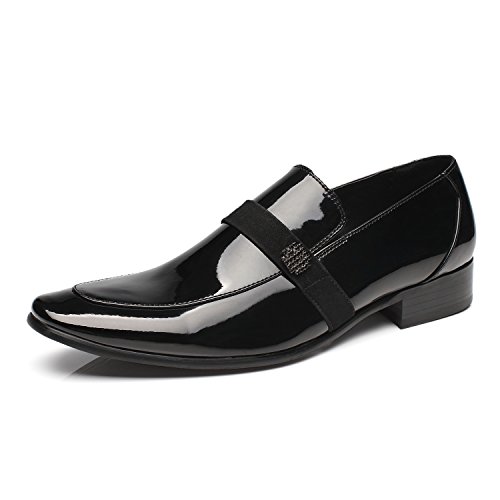 Tuxedo Shoes Patent Leather Wedding Shoes for Men Cap Toe Lace up Formal Business Oxford Shoes