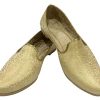 Punjabi Jutti for Men's Traditional Mojaris Shoes Cream Gold Wedding for Groom Indian Handmade Ethnic Jooti