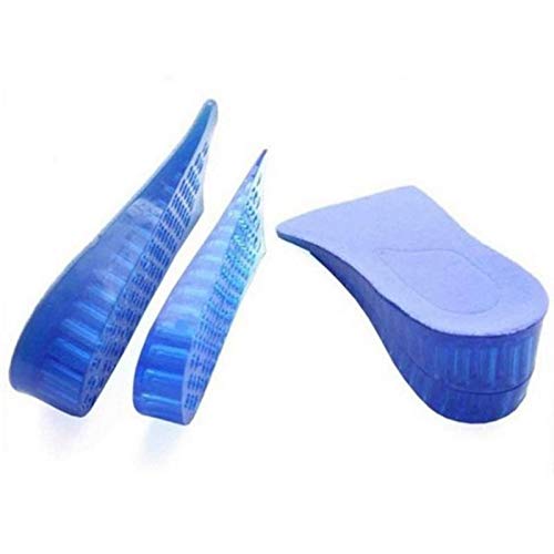 2-Layer Height Increase Insole Silicone Heel Cushion Inserts Gel Heel Pads Taller Height Lift Comfy Unisex Men Women Shoes