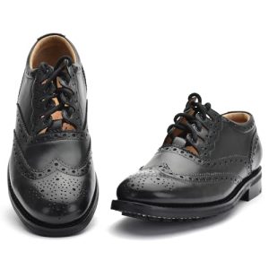 Leather Ghillie Brogue Kilt Shoes Traditional Scottish Piper and Highland Outfit Wedding Shoes Featuring Extra Long Laces &