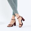 Block Heels Prom Heeled Sandals for Women Chunky Square Open Toe Strappy High Heels Ankle Strap Wedding Bridal Shoes High Heel