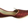 Men's Gold Khussa Shoes Punjabi Jutti Indian Ethnic Mojari Tribal Bridal Shoes