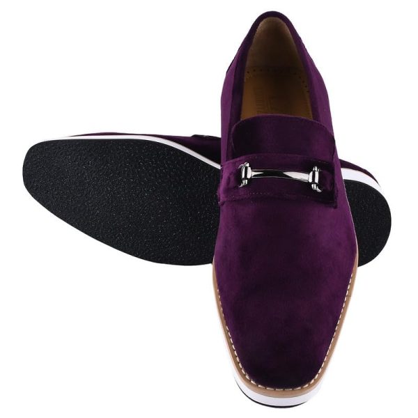 Mens Canvas Textile & Suede Leather Adults Noble Penny Loafers Slip On Prom & Wedding Party Shoes for Prom Graduation