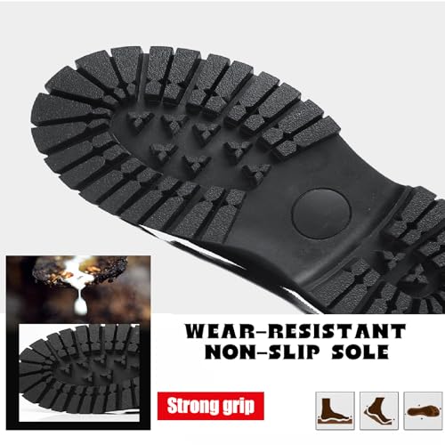 Men's Printed Leather Platform Oxford Dress Shoes Classic Lace Up Anti-Slip Lug Sole Block Heel Formal Oxfords for Wedding