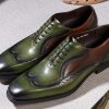 Mens Oxfords Formal Dress Suit Shoes Genunie Leather Wingtip Brogues Modern Derby Fashion Prom Wedding Business Casual