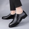 Oxford Shoes for Men Lace Up Vintage Top-Grain Leather Prom Wedding Anti-Slip Non Slip Rubber Sole Block Heel Casual Shoe