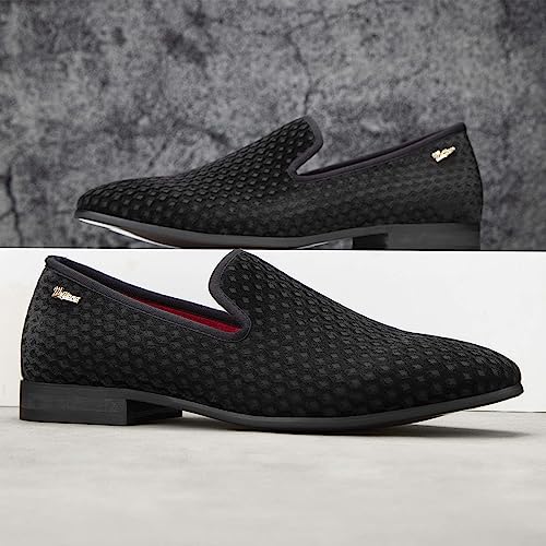 Mens Loafers Wedding Dress Shoes Slip-On Loafers for Men Tuxedo Suit Shoes