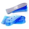 2-Layer Height Increase Insole Silicone Heel Cushion Inserts Gel Heel Pads Taller Height Lift Comfy Unisex Men Women Shoes