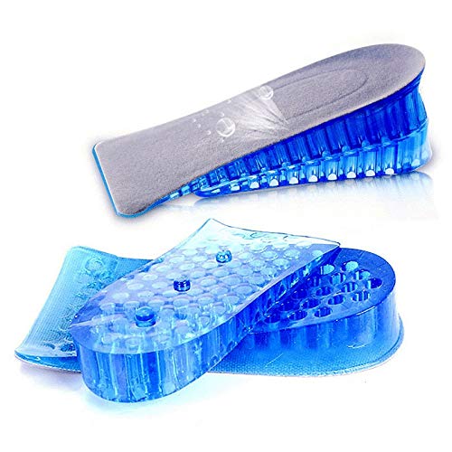 2-Layer Height Increase Insole Silicone Heel Cushion Inserts Gel Heel Pads Taller Height Lift Comfy Unisex Men Women Shoes