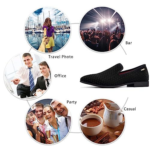 Mens Loafers Wedding Dress Shoes Slip-On Loafers for Men Tuxedo Suit Shoes