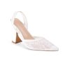 Slingback Mesh Mule Heels for Women with 3.75 Inches Heel