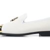 Men's Dress Loafers Velvet Gold Buckle Handmade Party Wedding Shoes