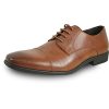 Men Dress Shoe King Classic Lace-up Oxford Plain or Cap Toe or Wingtip Leather Sock Medium and Wide Width Size from 6 to 18