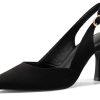 Women's Slingback Kitten Heels Closed Pointed Toe Wedding Party Dress Pumps Shoes
