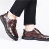 Oxfords Classic Lace Up Casual Shoes Anti-Slip Block Heel Formal Business Work Soft Wedding Shoes Breathable Comfy Rubber Sole