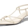Womens Dress Sandals Strappy Low Kitten Heels Pointed Open Toe Summer Beach Shoes
